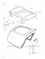 Coperchio e sedile del motore