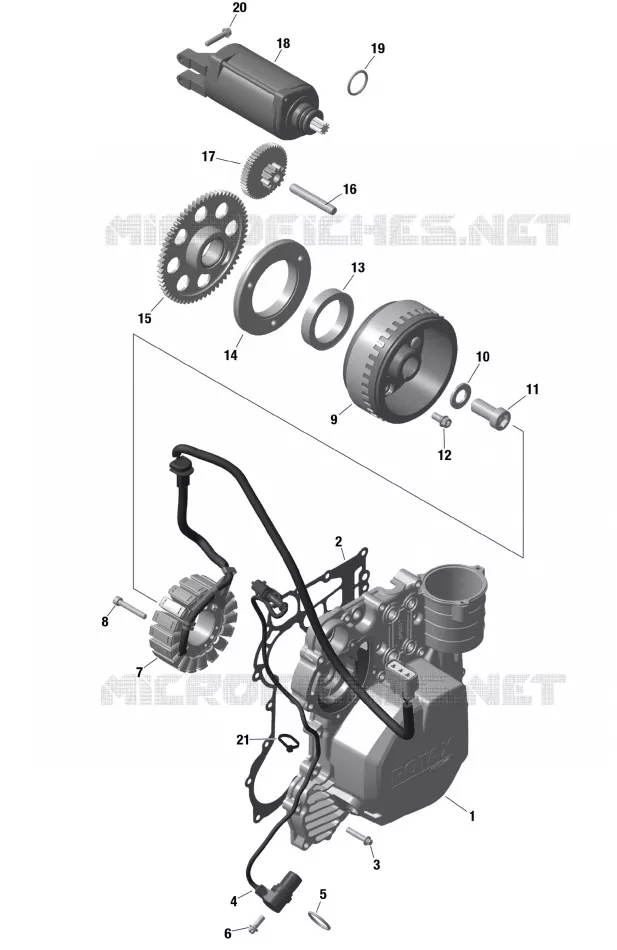 01- ROTAX - MAGNETO AND CABLAGGIO ELETTRICO STARTER