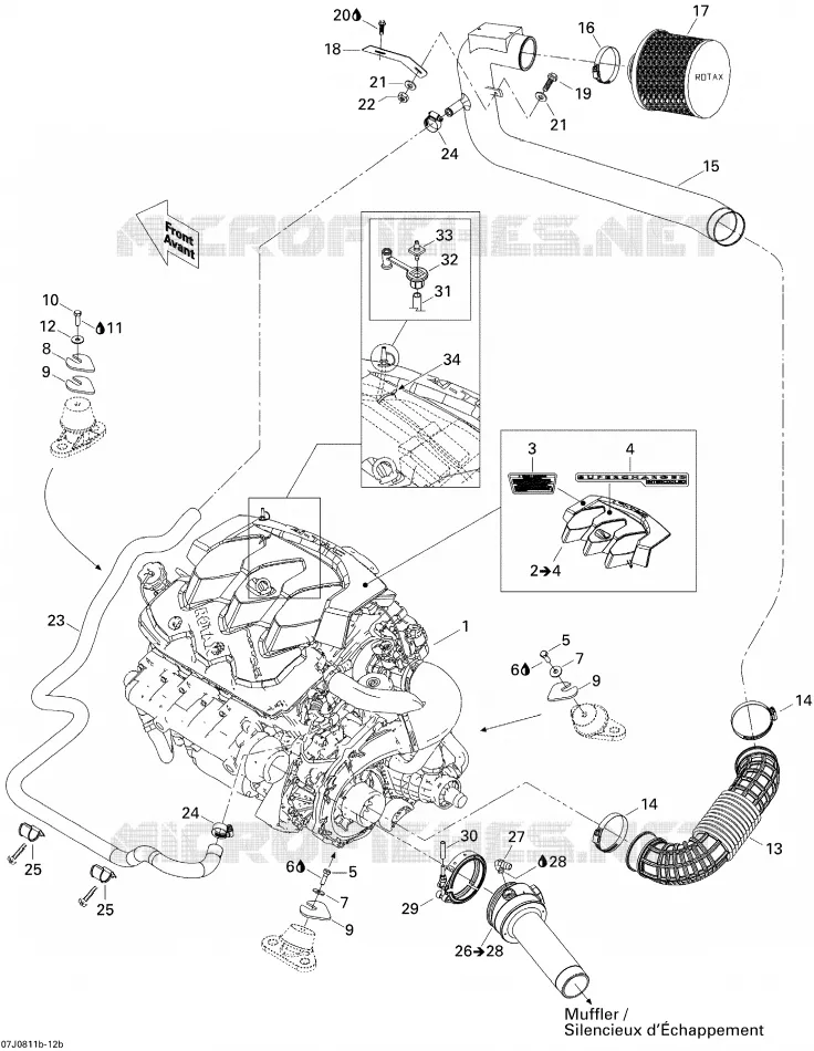 Motore, Marmitta di aspirazione