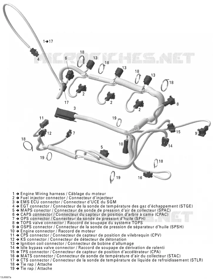 Cablaggio del motore