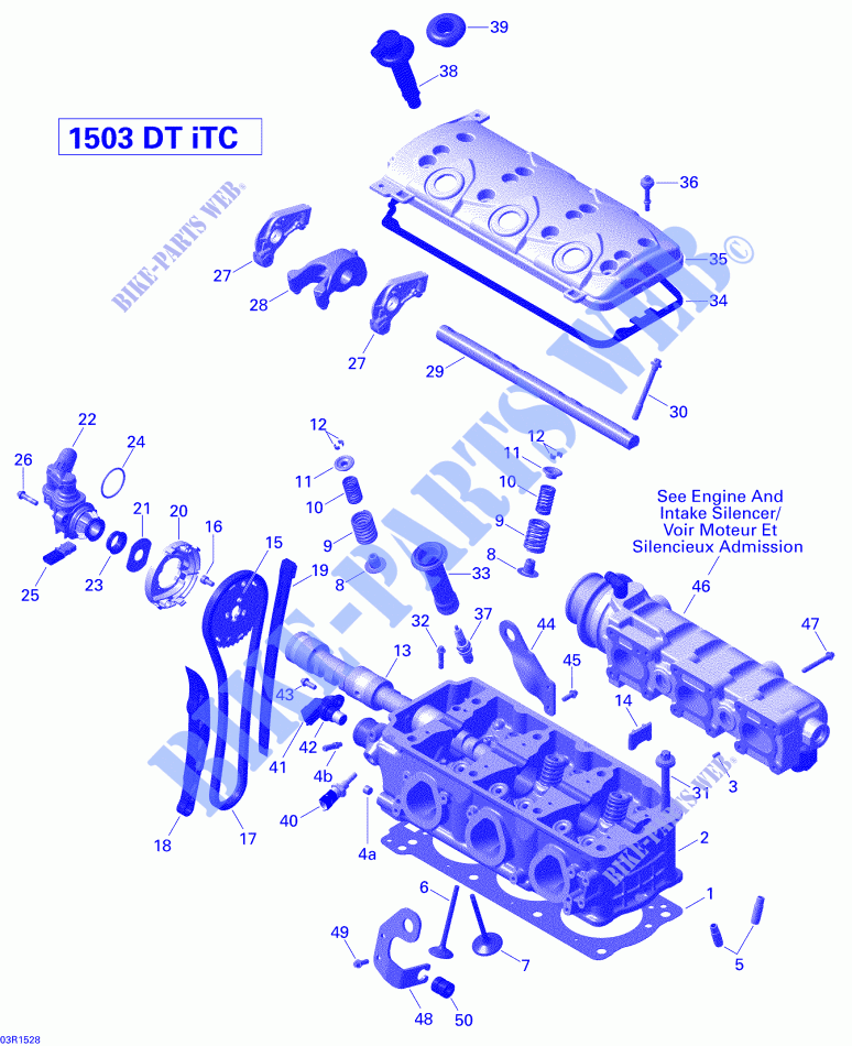 TESTA CILINDRO per Sea-Doo GTI SE 130 2015