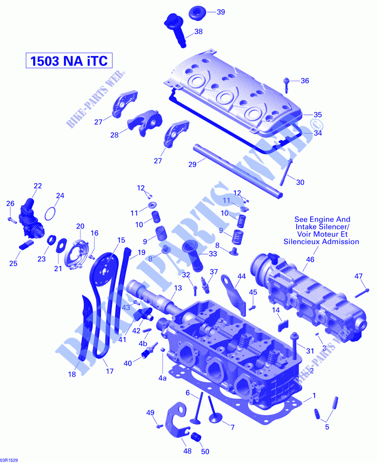 TESTA CILINDRO per Sea-Doo GTI LIMITED 155 2015