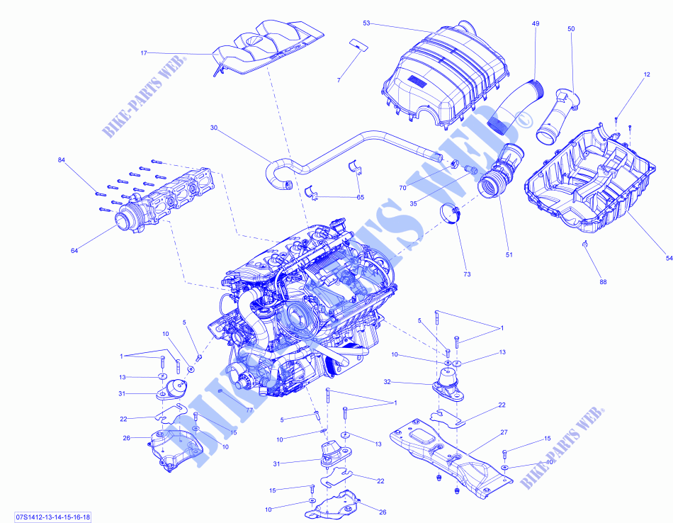 Motore per Sea-Doo GTI LIMITED 155 2014