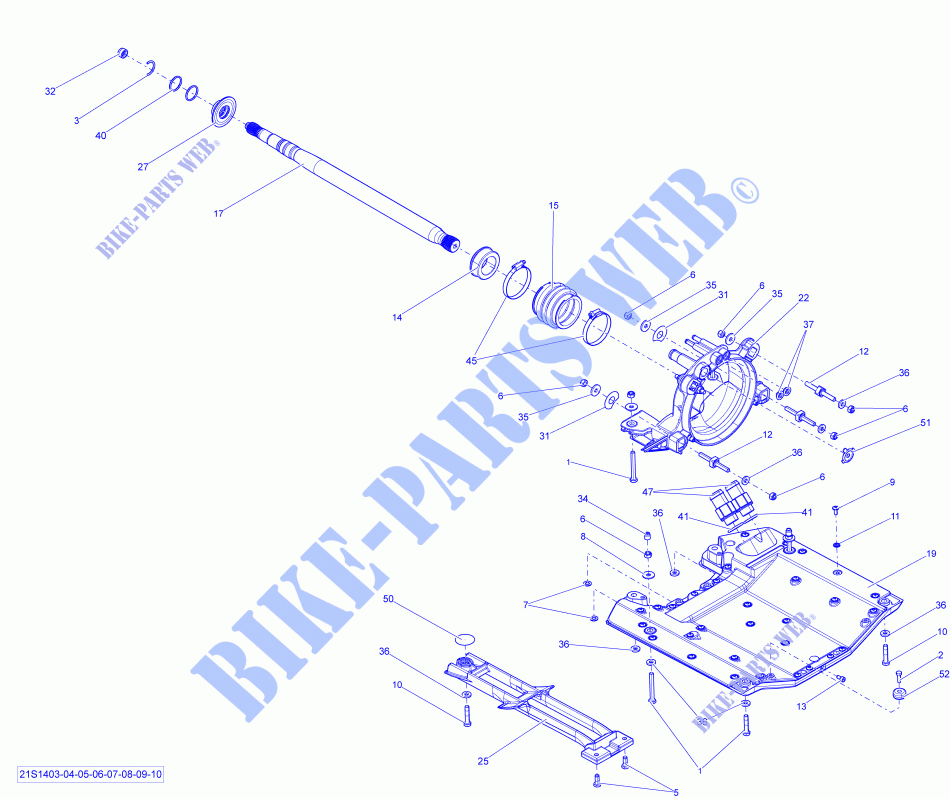 Parti di Propulsione per Sea-Doo RXT-X aS 260 & RS (aS: ADJUSTABLE SUSPENSION) 2014