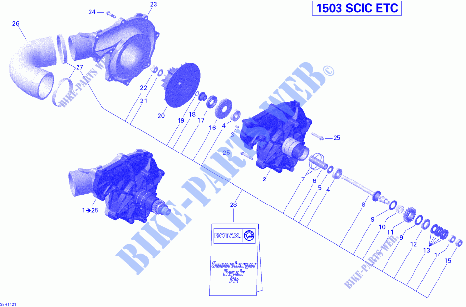Compressore per Sea-Doo GTX 215 (42CS) 2012