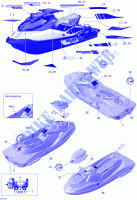 Decalcomanie per Sea-Doo WAKE 155 (35CR/35CS) 2012