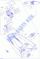 Sezione di copertura di stoccaggio per Sea-Doo GTI SE 155 ( SPECIAL EDITION ) 2009