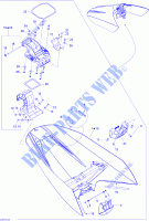 Sezione di copertura di stoccaggio per Sea-Doo GTI 4-TEC SE ( SPECIAL EDITION ) 2007