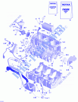 Motore e supporto motore per Sea-Doo GTX 4-TEC SUPERCHARGED  2005