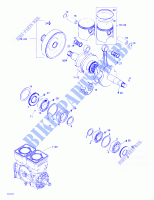 Albero motore e pistone per Sea-Doo GS 5518/5519 2001