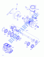 Albero motore e pistone per Sea-Doo GTX RFI 5524/5525/5553/5555 ( FUEL INJECTION ) 2001