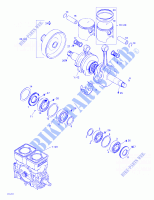 Albero motore e pistone per Sea-Doo GS 5644/5827 2000