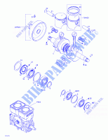 Albero motore e pistone per Sea-Doo GTI 5647/5657 2000