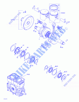 Albero motore e pistone per Sea-Doo GTS 5639 2000