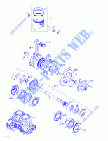 Albero motore e pistone per Sea-Doo LRV 5688 2000