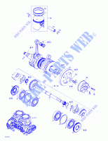 Albero motore e pistone per Sea-Doo XP 5651/5655 2000