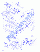 Supporto motore e silenziatore per Sea-Doo GSX_RFI 5637/5638/5652/5829 ( FUEL INJECTION ) 1999