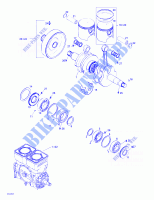 Albero motore e pistone per Sea-Doo GTI 5836/5841 1998