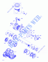 Albero motore e pistone per Sea-Doo GTX LIMITED 5837/5842 1998