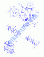 Albero motore e pistone per Sea-Doo GTS 5818 1997