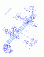Albero motore e pistone per Sea-Doo XP 5662 1997