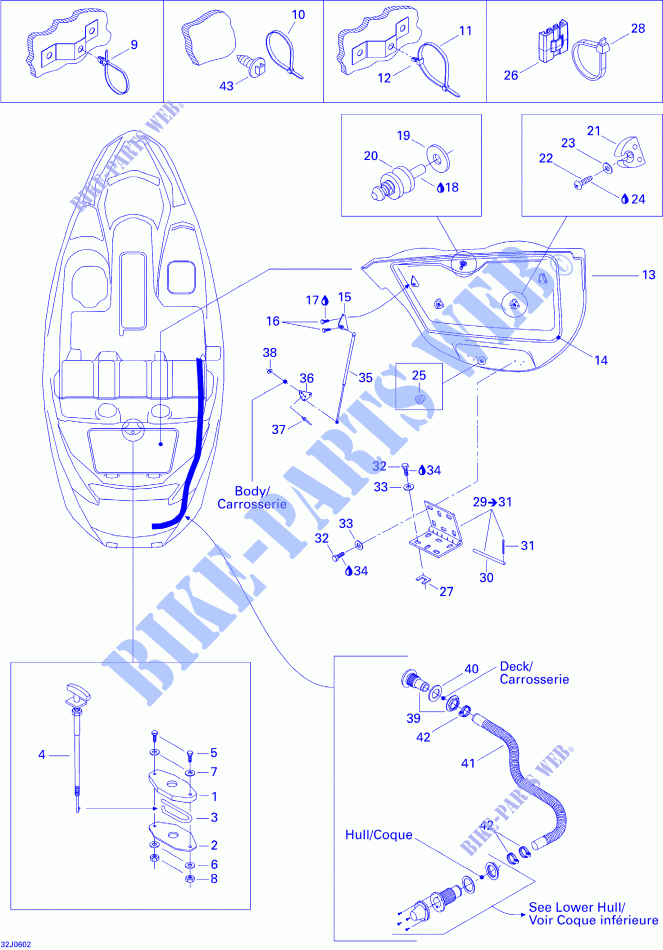 Vano motore e accessori per Sea-Doo 00- Model Numbers Edition 1 2006