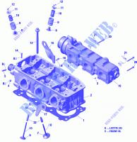 Testa cilindro e COLLETTORI SCARICO per Sea-Doo GTI 155 2019