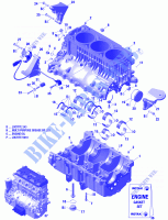 Motore e supporto motore per Sea-Doo GTI 130 RENTAL 2019