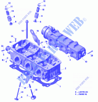 Testa cilindro e COLLETTORI SCARICO per Sea-Doo RXT 230 2019